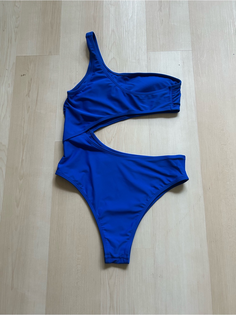 Express Vibrant Royal Blue One-Shoulder Swimwear